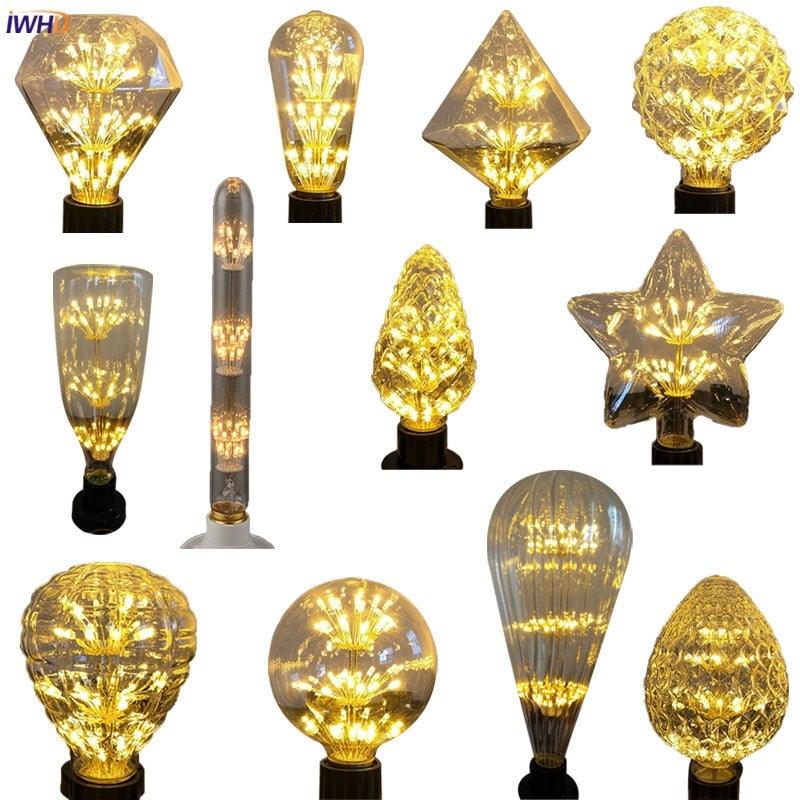 Retro Lamp Loft Industrial Decor Vintage Lamp Light Bulb Antique Vintage Style Light Amber Warm Dimmable Vintage Village Style Desk Light Creative Table Lamp