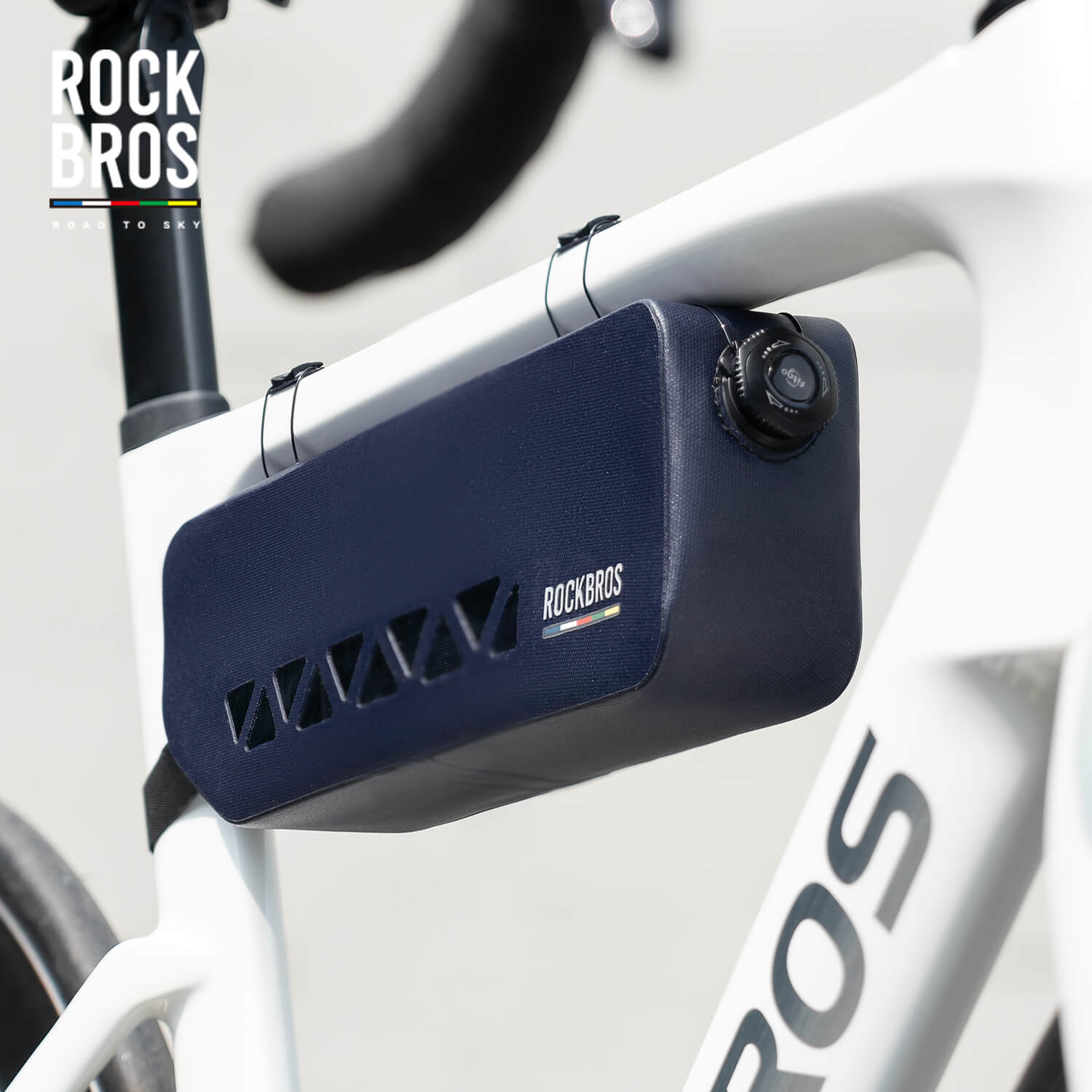 100% Waterproof Bike Frame Bag 1.7L Road-to-Sky