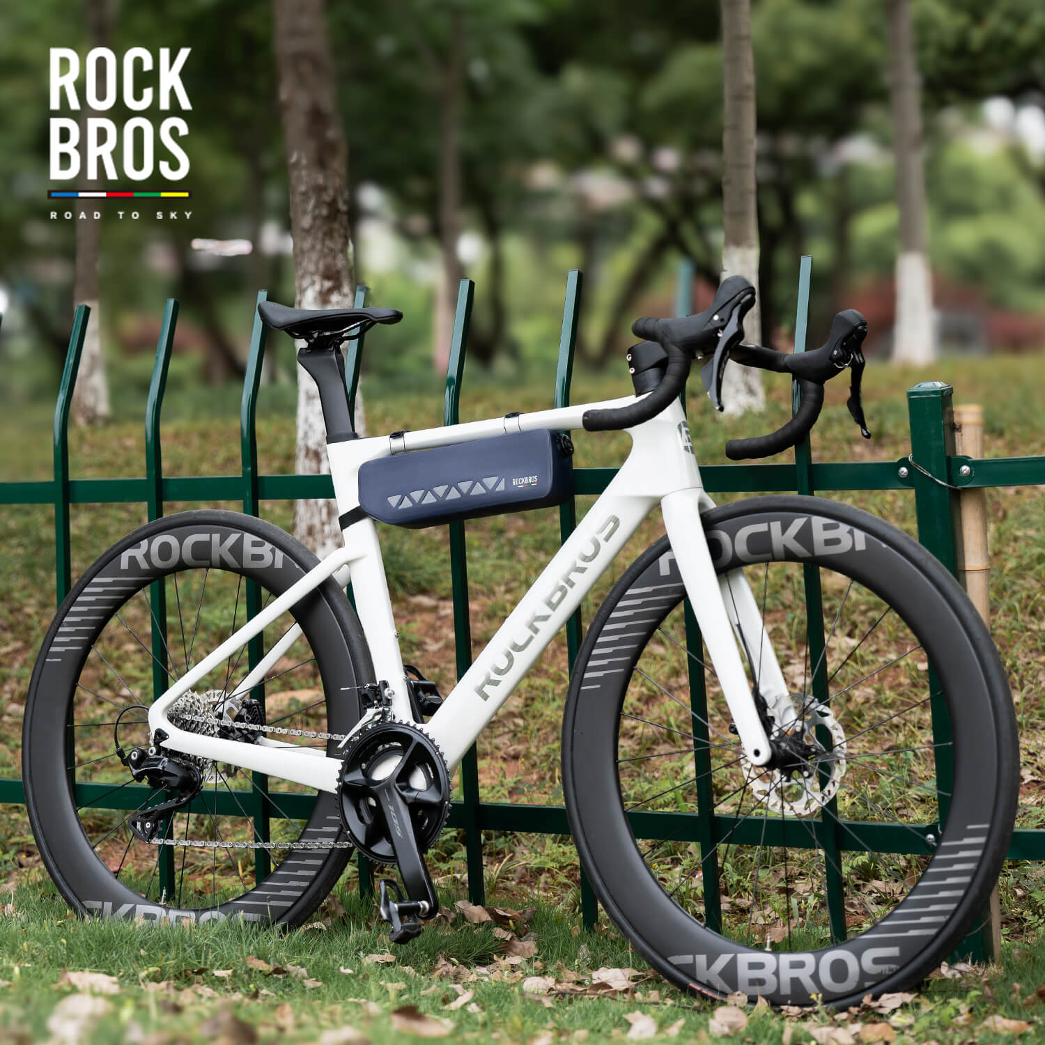 100% Waterproof Bike Frame Bag 1.7L Road-to-Sky