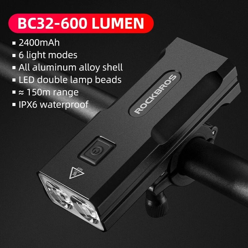 Bike Front Light 850 Lumen Rechargeable