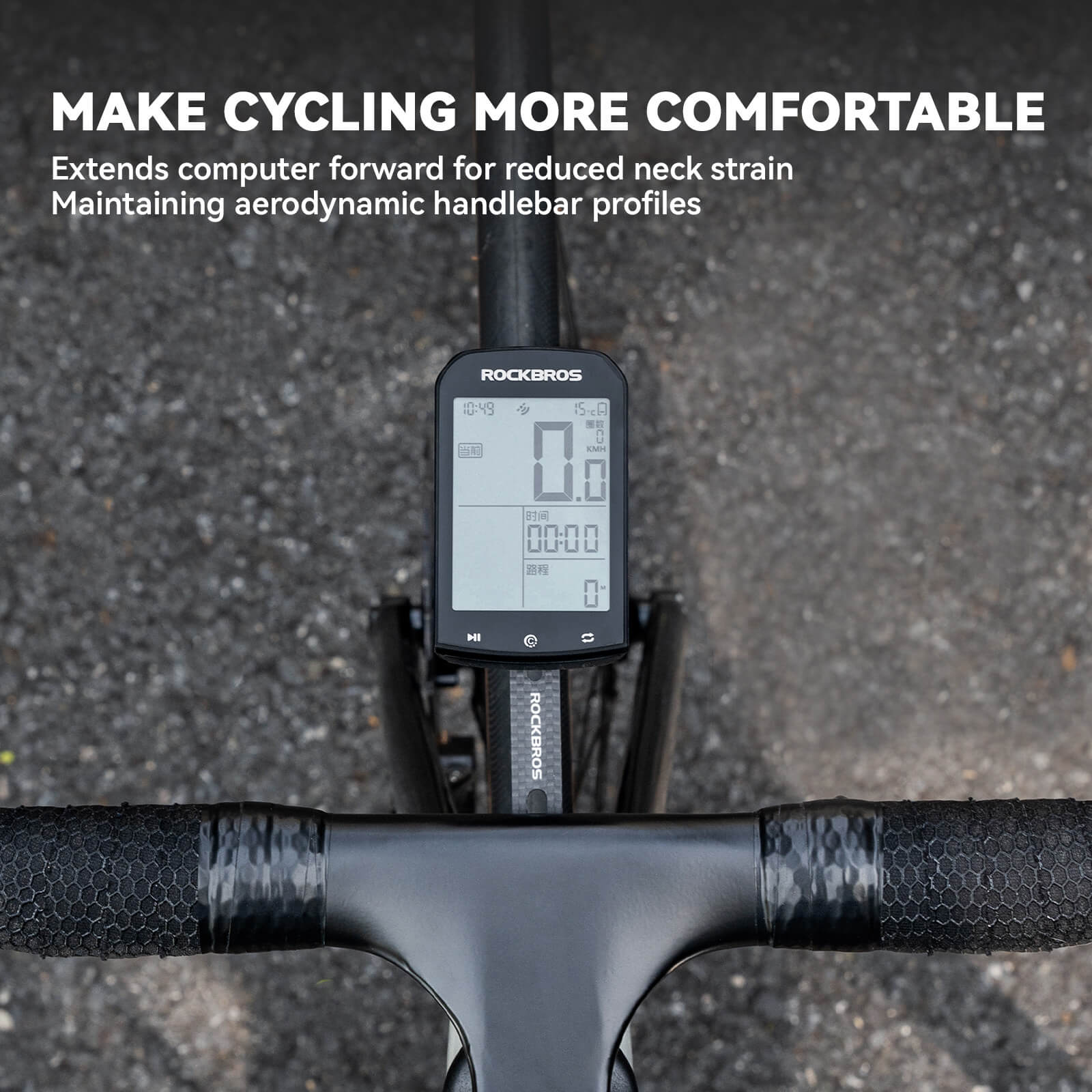Bike Handlebar Mount For Computer & Light