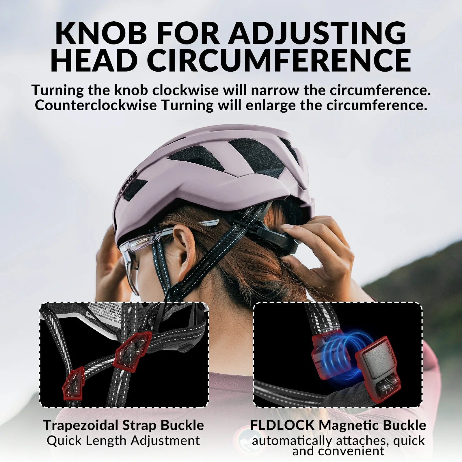ROCKBROS LK-11 Cycling Helmet Integrated Adjustable Shockproof MTB Road Unisex