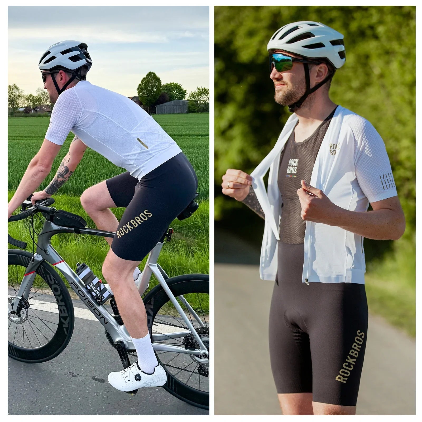 Men’s Cycling Bib Shorts for 77–104°F - YDDK013