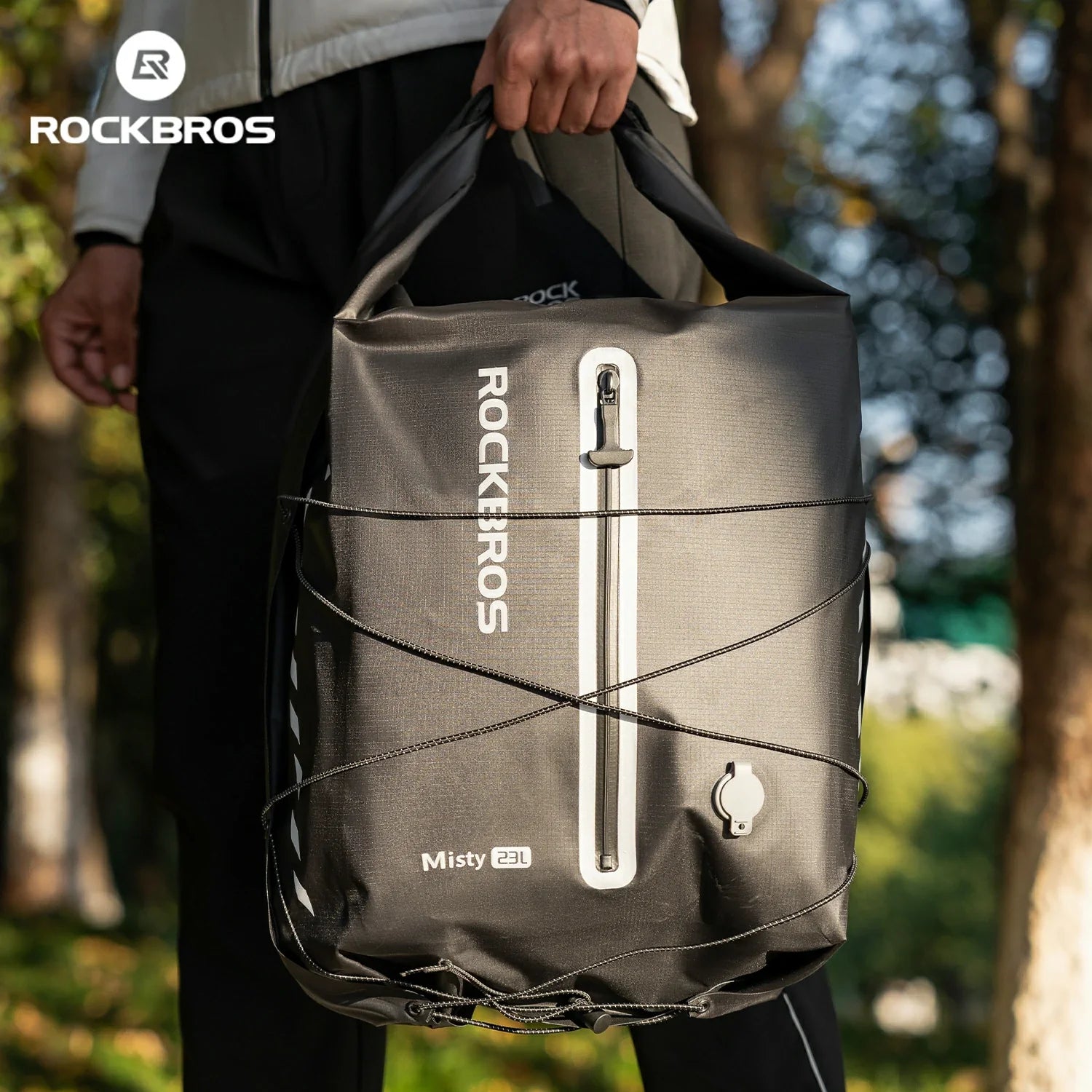 100% Waterproof Bike Rack Bag Lightweight 23L