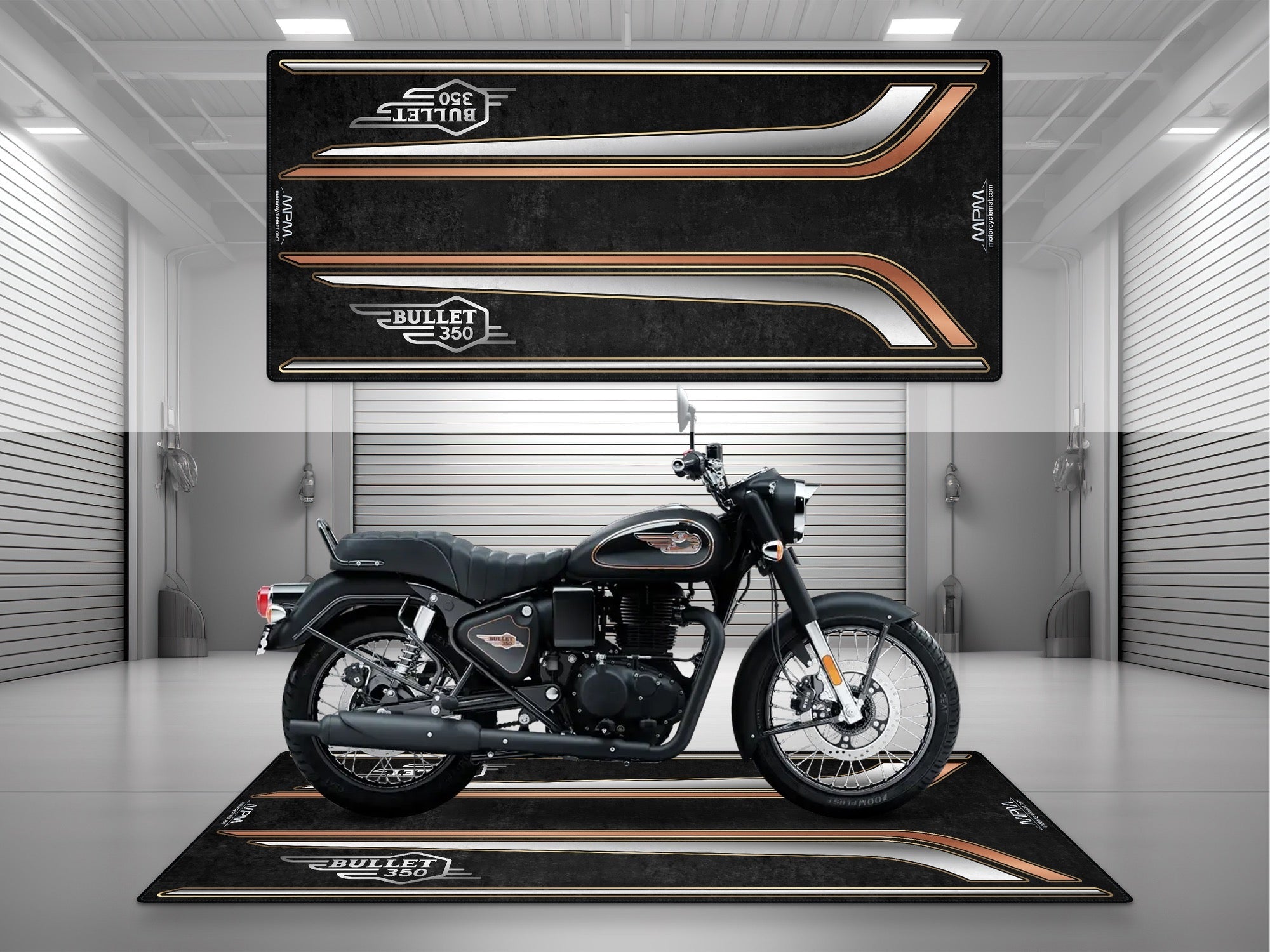 MPM Motorcycle Mat for Royal Enfield Bullet 350 - MM4302