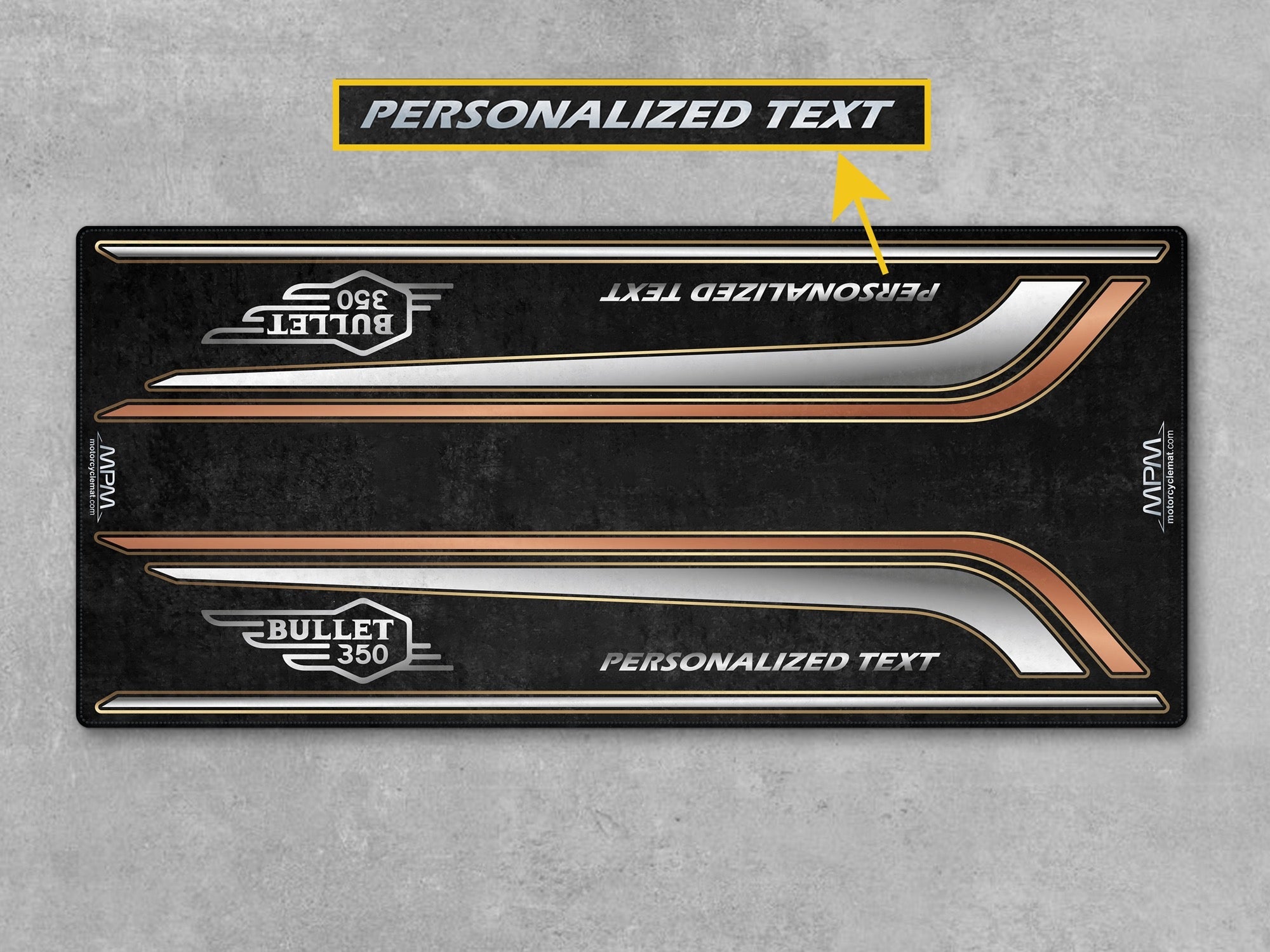 MPM Motorcycle Mat for Royal Enfield Bullet 350 - MM4302