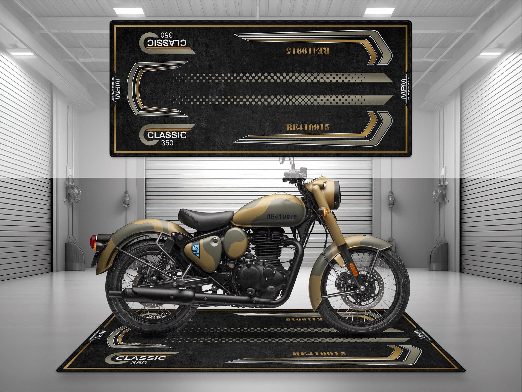 MPM Motorcycle Mat for Royal Enfield Classic 350 - MM4301