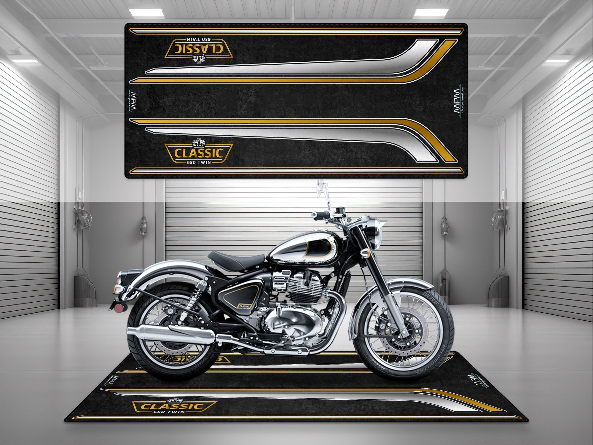 MPM Motorcycle Mat for Royal Enfield Classic 650 Twin - MM4307
