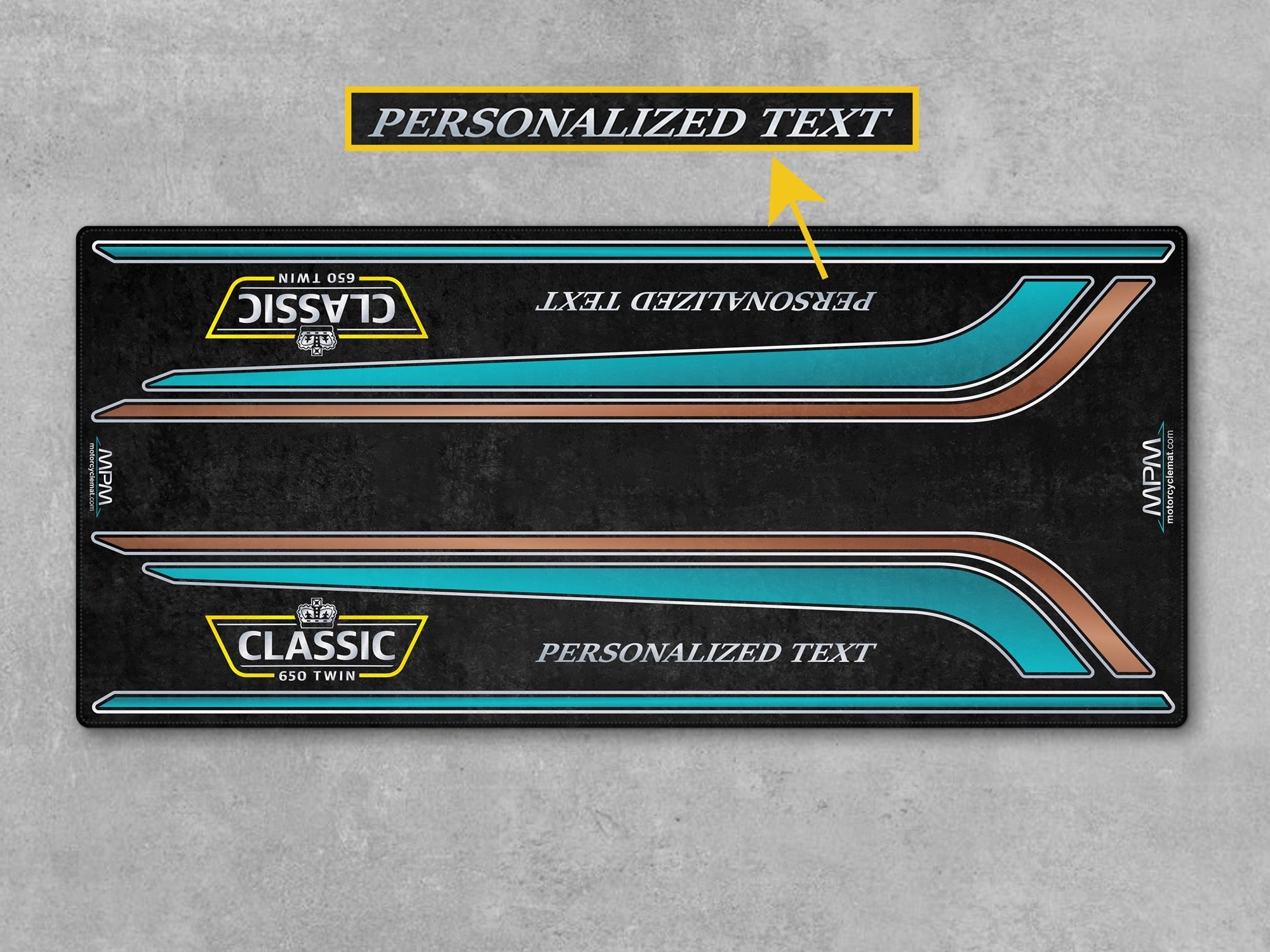 MPM Motorcycle Mat for Royal Enfield Classic 650 Twin - MM4307