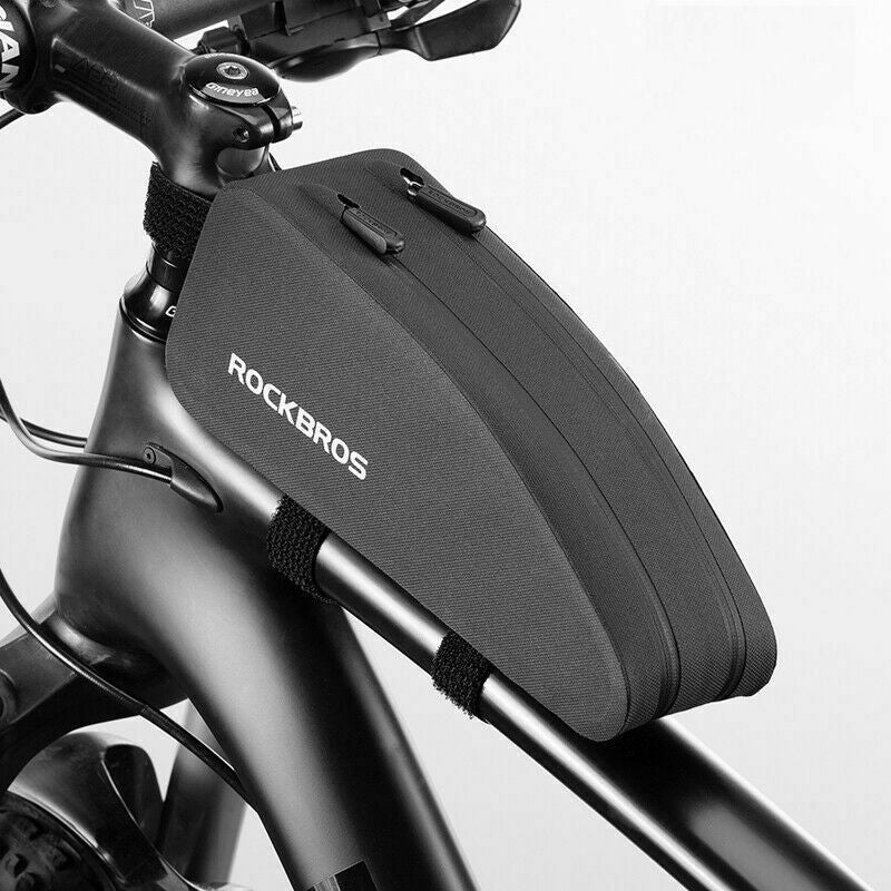 Double Zipper Top Tube Bag Frame Fitted Bike Bag Front Frame Bag