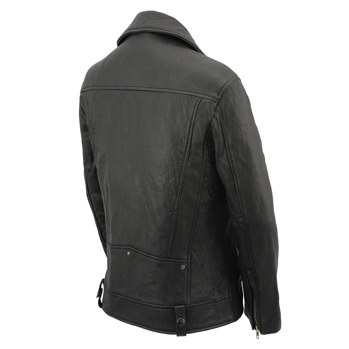 Women's Black Premium New Zealand Lambskin Motorcycle Style Leather Jacket SFL2875
