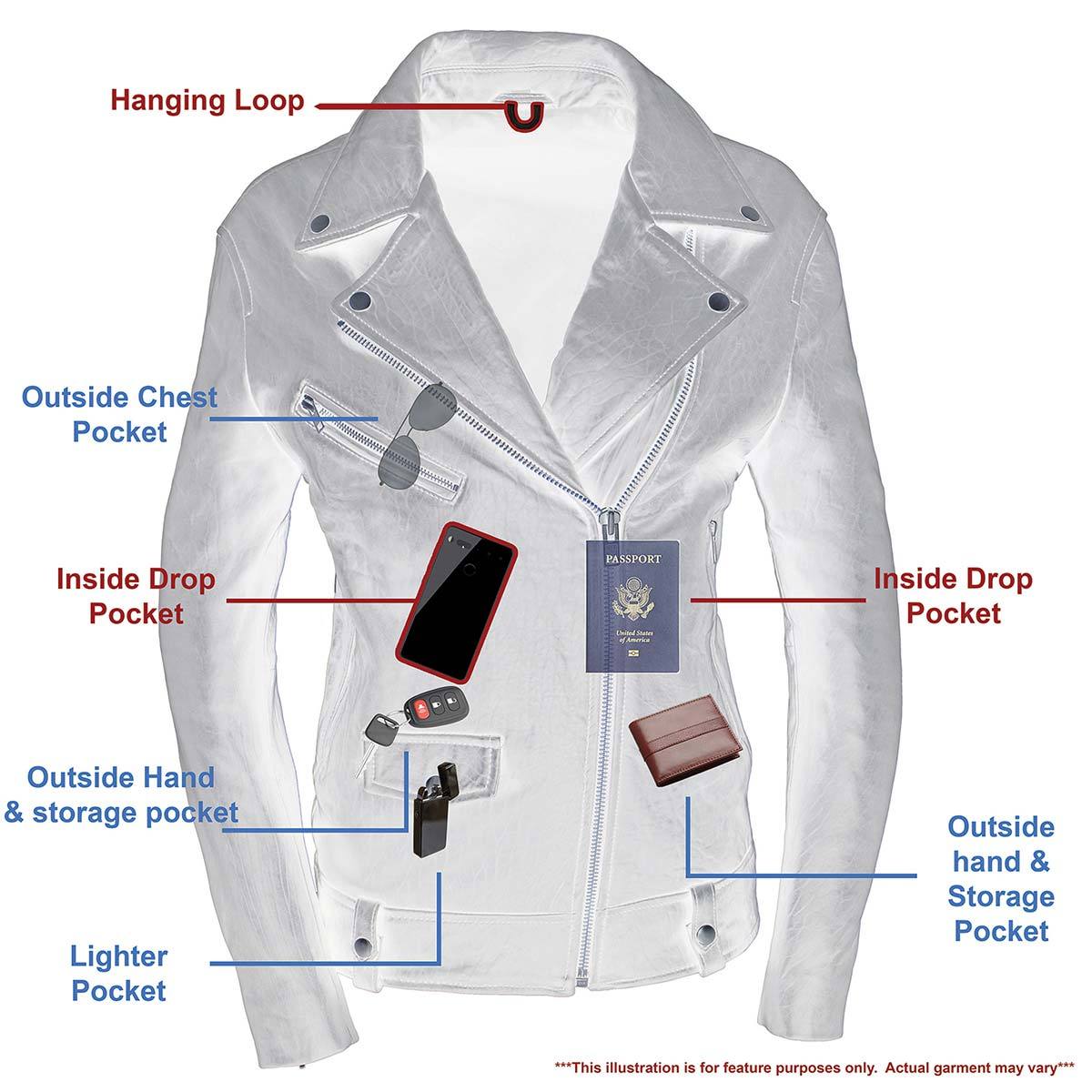 Women's Black Premium New Zealand Lambskin Motorcycle Style Leather Jacket SFL2875