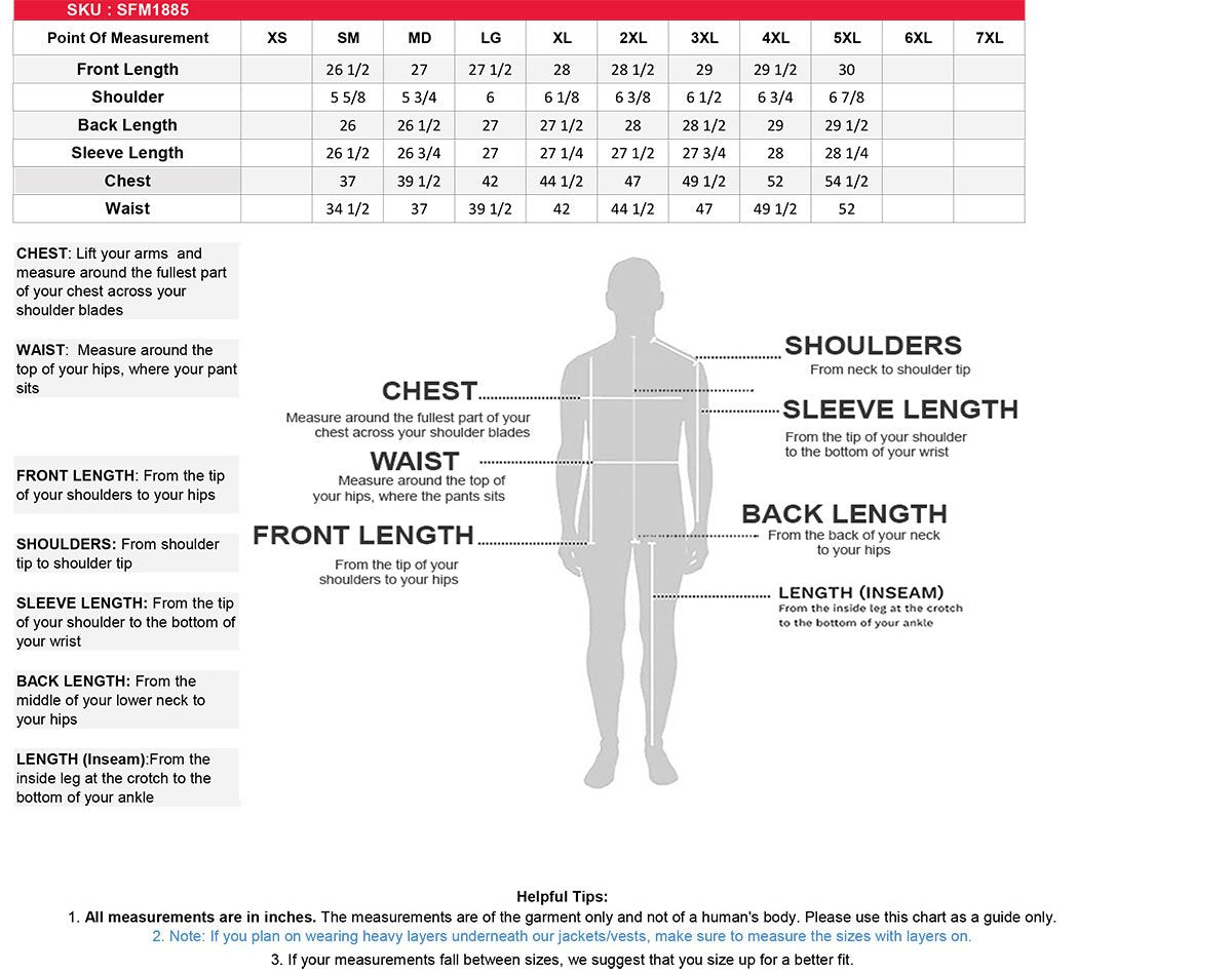 SFM1885 Men's Black Leather Fashion Jacket with Piping Design