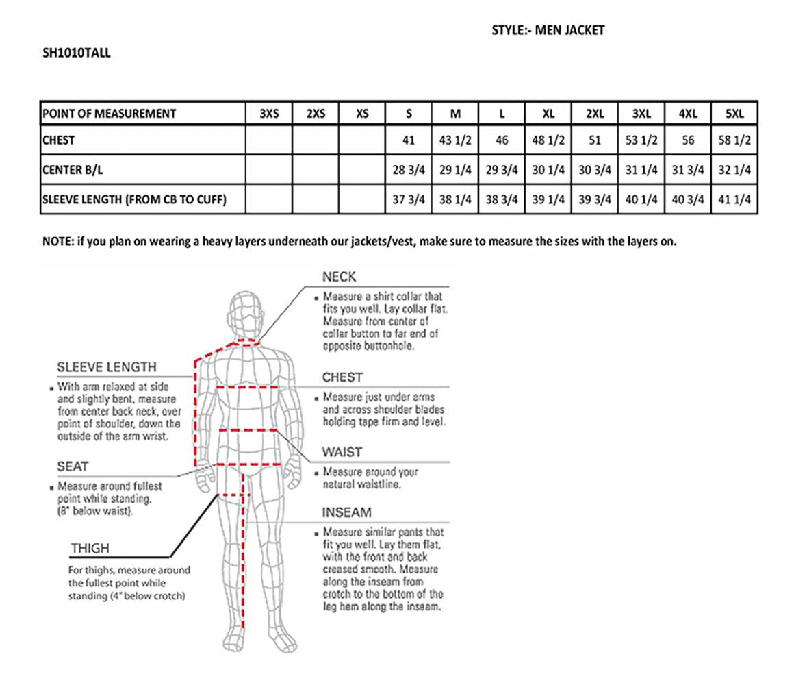 SH1010 Men's 'Scooter' Black Vented Motorcycle Leather Jacket with Side Laces in Tall Sizes