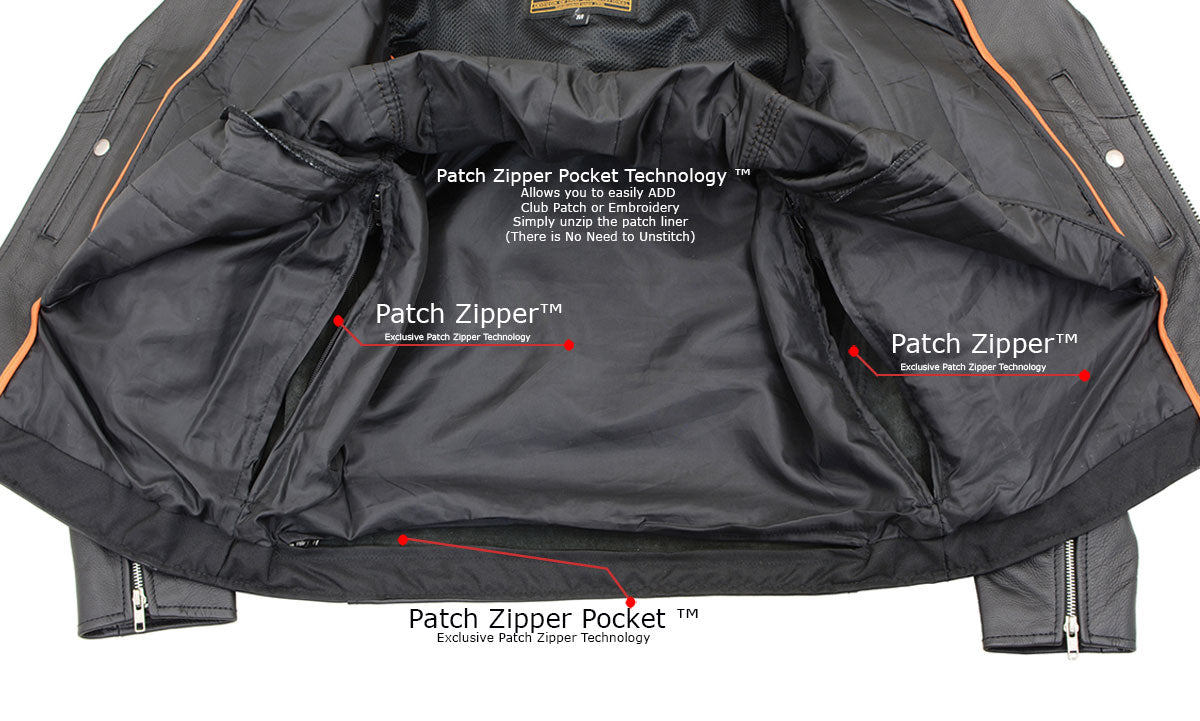 SH1011TALL Black Classic Brando Motorcycle Jacket for Men Made of Cowhide Leather w/ Side Lacing