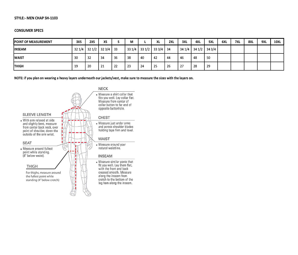 Chaps for Men's Black Leather Slash Pocket- Snap Out Thermal Lined Motorcycle Riders Chap- SH1103