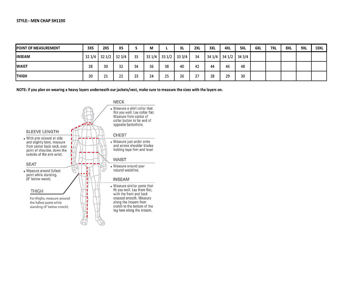 Chaps for Men's Black Prime Leather Zipped Thigh Pocket-Mesh Lined Motorcycle Rider Chap-SH1190