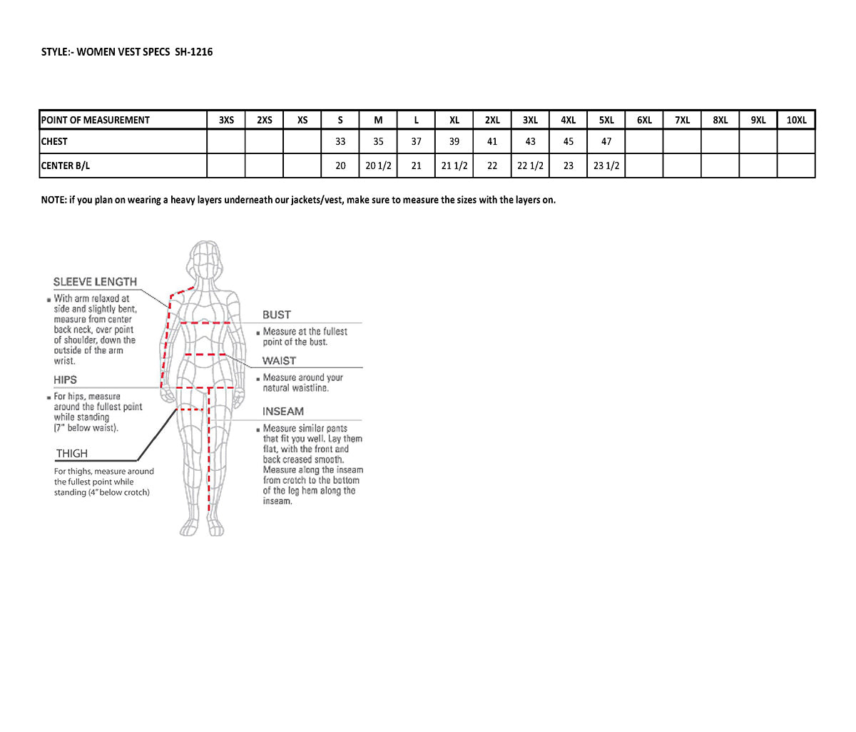 SH1216 Ladies Black Leather Vest with Front Laces