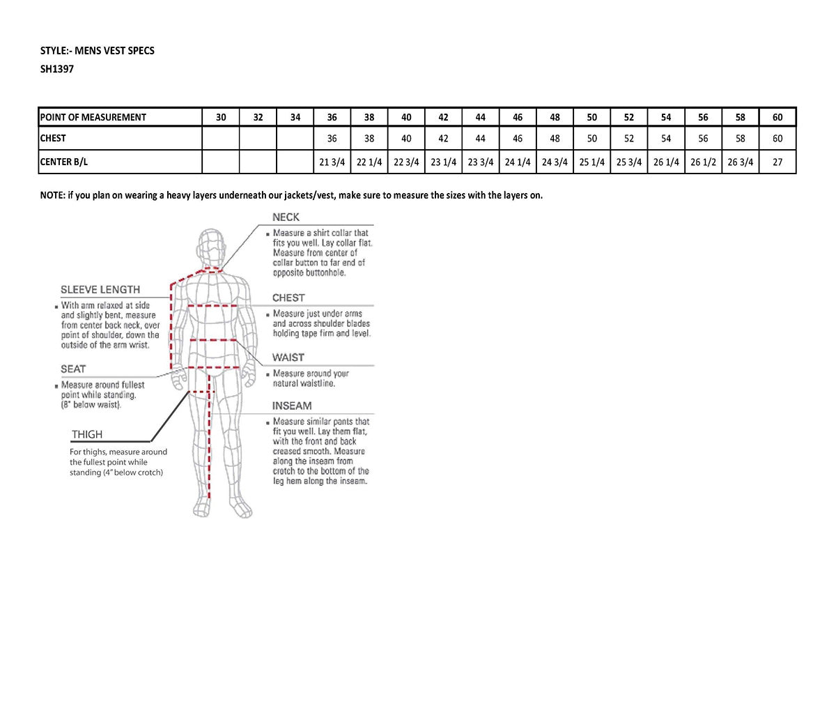 SH1397 Men's Classic Black Leather Side Lace Vest