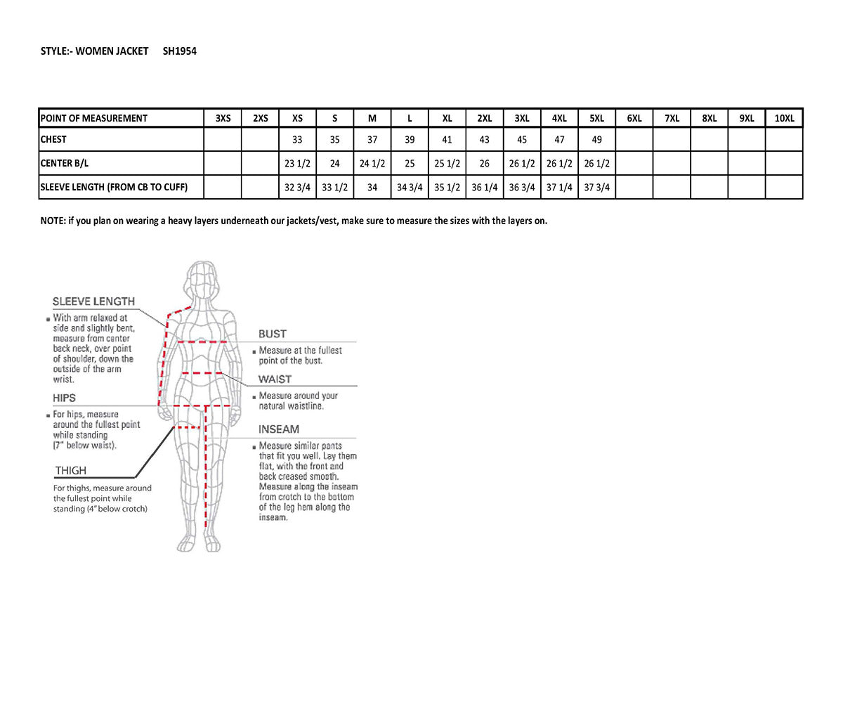 SH1954 Women's Black and Red Textile Jacket with Stud and Wings Detailing
