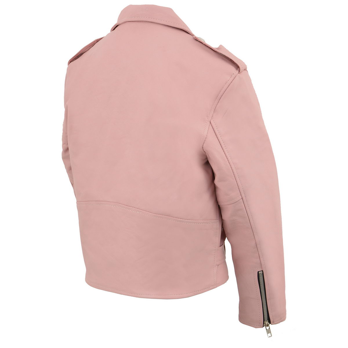 SH2010 Girls Toddler Classic Style Pink Leather Motorcycle Jacket