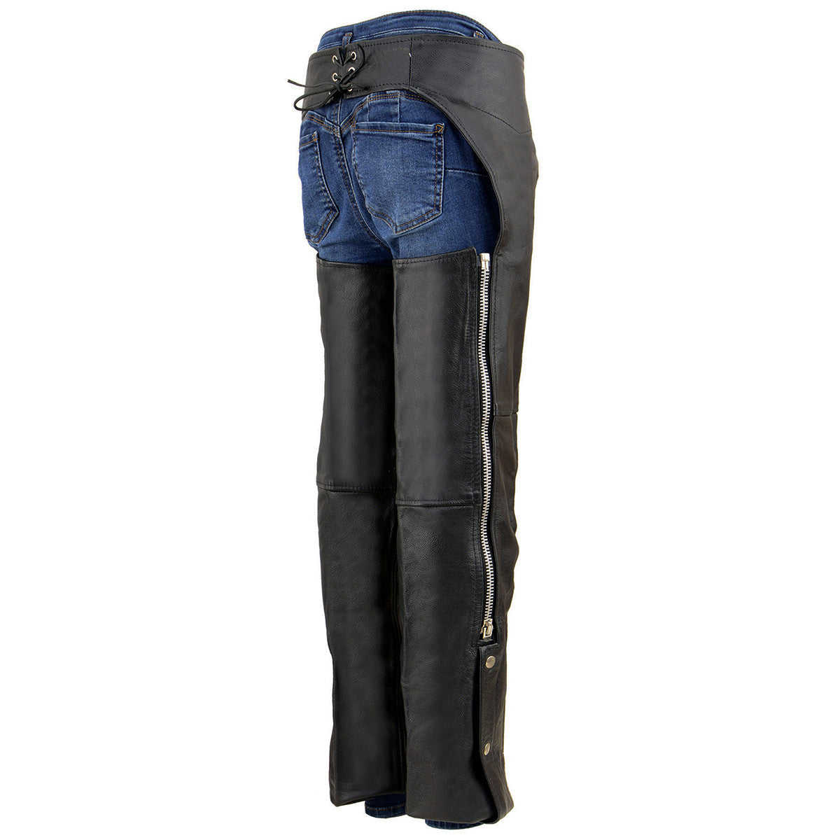SH2013 Kids Unisex Black Classic Leather Chaps