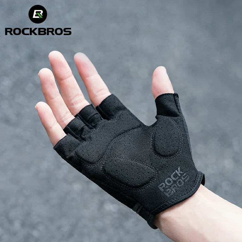 Half-Finger Cycling Gloves with SBR Shock-Absorbing Palm Pads