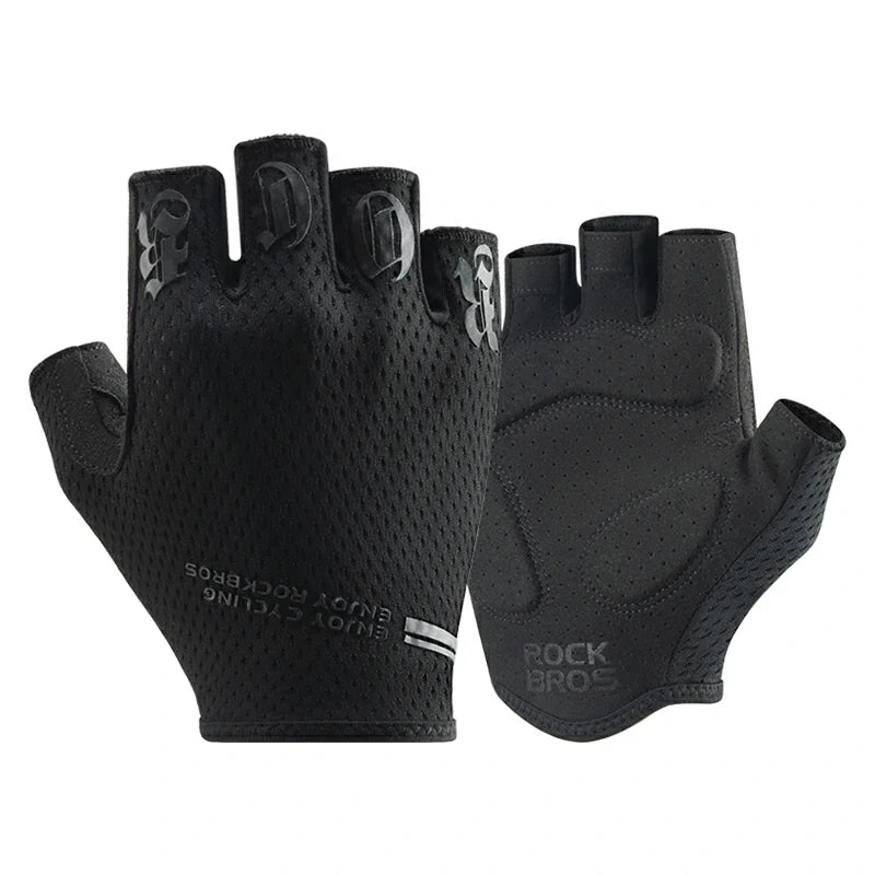 Half-Finger Cycling Gloves with SBR Shock-Absorbing Palm Pads