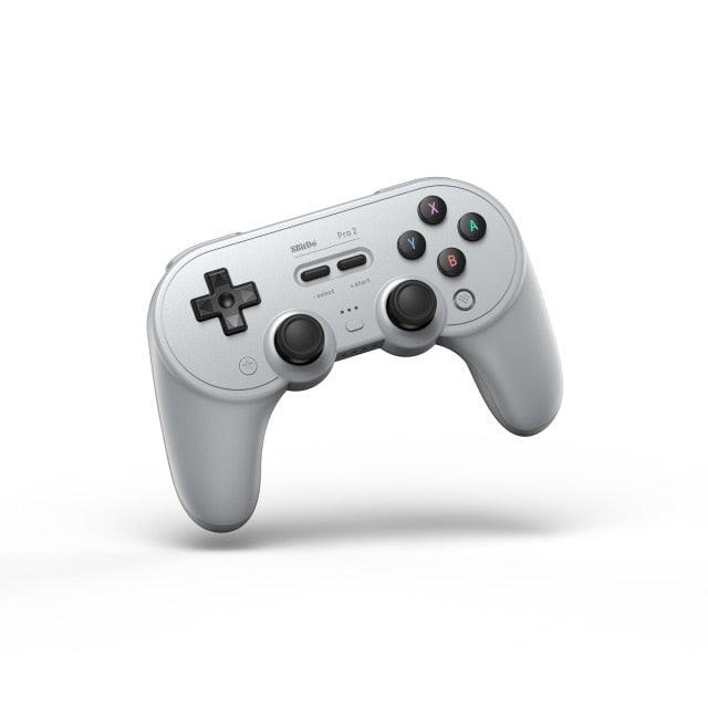 Simple Pure White Bluetooth Joystick Gamepad Controller Compatible With PC Monitor Laptop Tablet