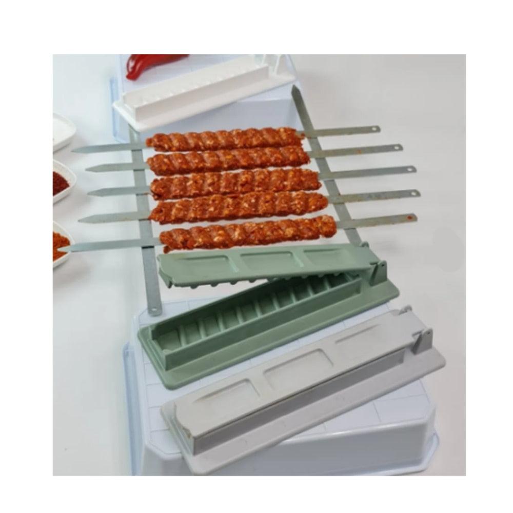 Stringer Box Skewers Kebab Maker Grill Barbecue Stringer Box Machine Beef Meat Vege ...