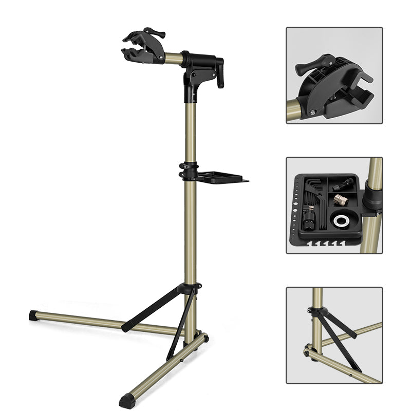 ROCKBROS Adjustable Aluminium Alloy Bike Repair Stand - 60 lb Capacity