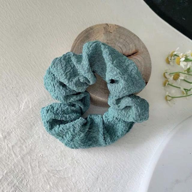 Soft Faux Fur Hair Scrunchies Plush Elastic Hair Bands Women Girls Ponytail Holder Rubber Band Fashion Headwear Ponytail Holder Accessories for Women