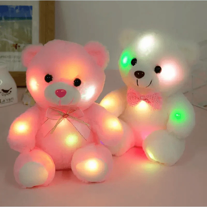 Led Light Doll Soft Plush Doll, Light Up LED Teddy Bear Stuffed Animals, Mini Glow Be ...