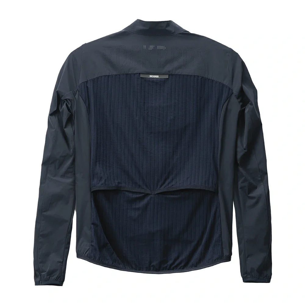 Foldable Windproof Cycling Jacket UV Protection for 50–77 °F