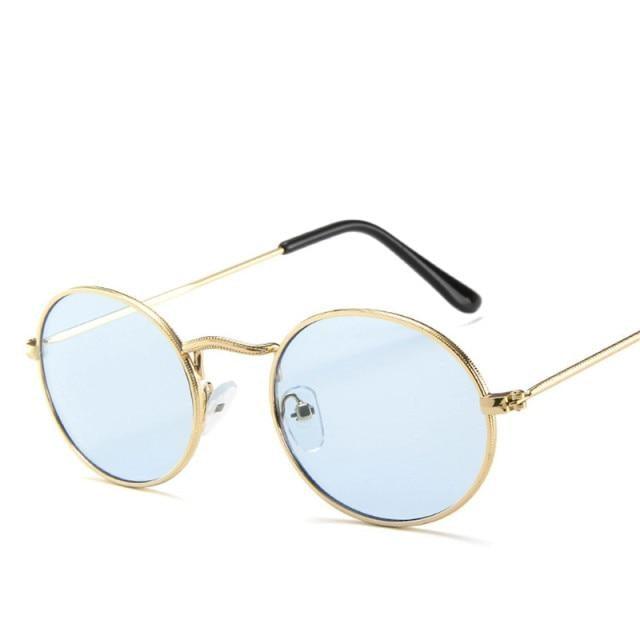Stylish Round Sunglasses Vintage Design Oval Sunglasses For Women Luxury Circle Shaped Glasses For Women Anti-reflective Fashion Eyeglasses