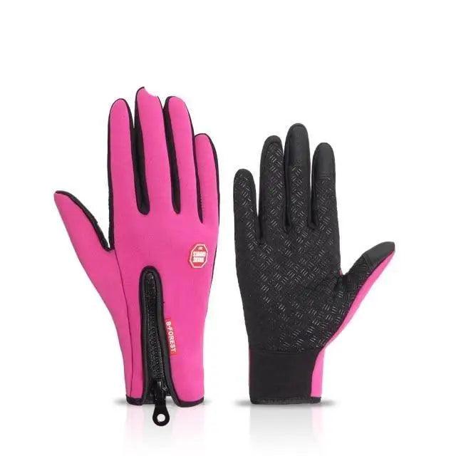 Stylish Winter Warm Cycling Gloves Fitness High Quality Men Women Wind Proof Bike Motorcycle Fishing Gloves Full Finger Touchscreen Gloves Cycling Gloves Touchscreen Waterproof Fleece Thermal Sports Gloves for Hiking