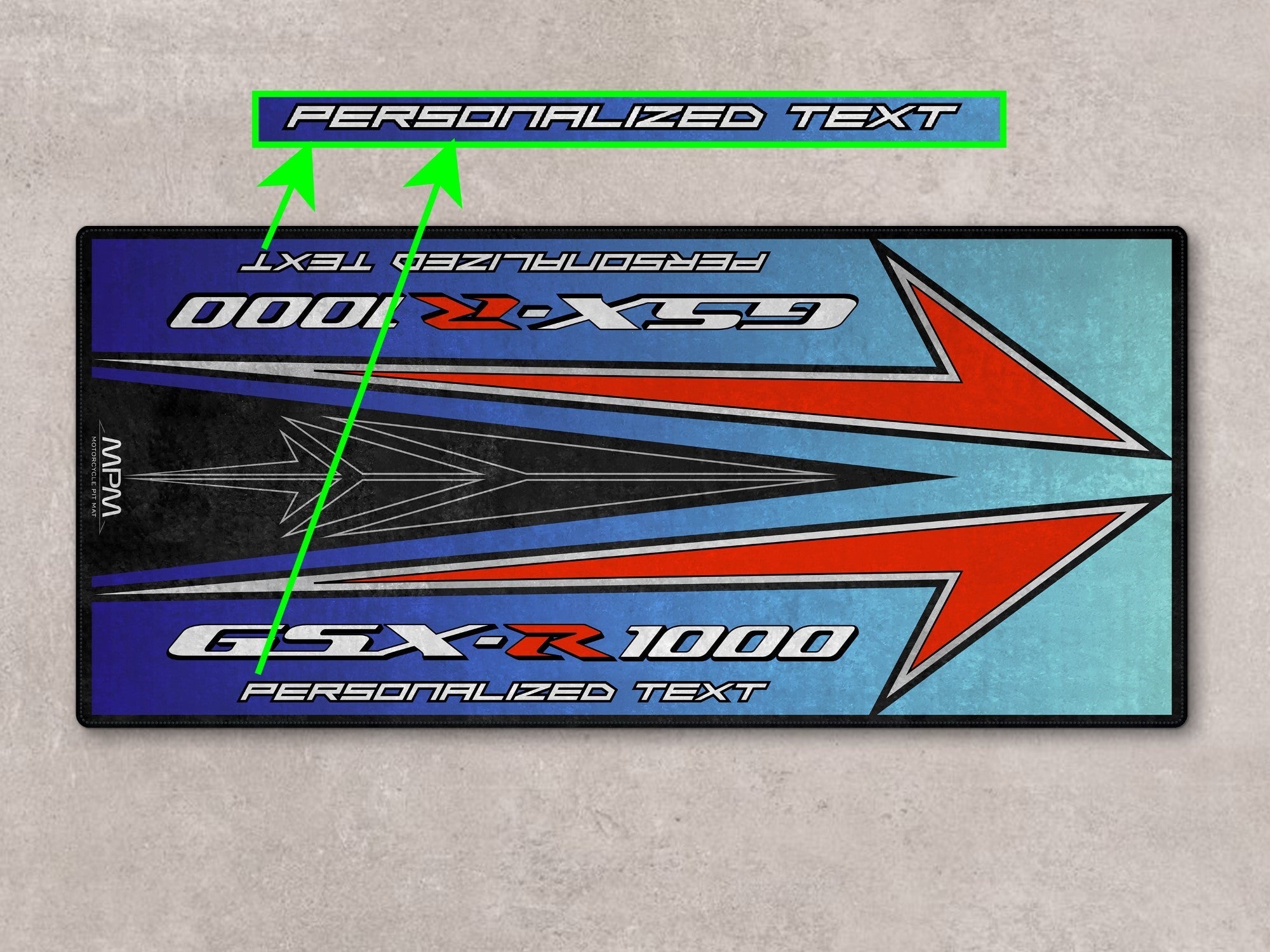 MPM Motorcycle Mat for Suzuki GSX-R1000 Motorsport - MM7127