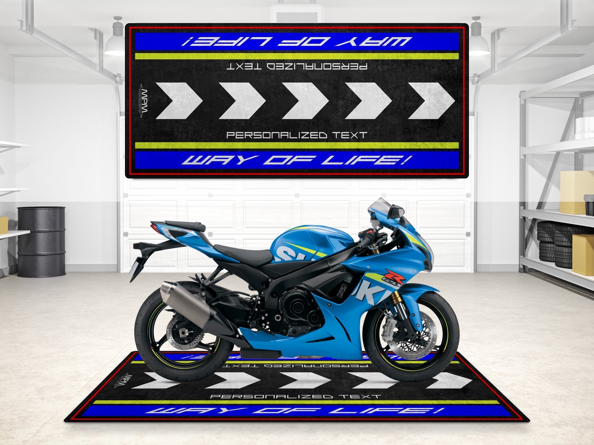 MPM Motorcycle Mat for Suzuki Motorsport - MM7125