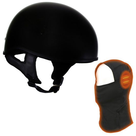 T68 'The O.G.' Gloss Black DOT Helmet with MP7922FMSET Heated Balaclava Bundle