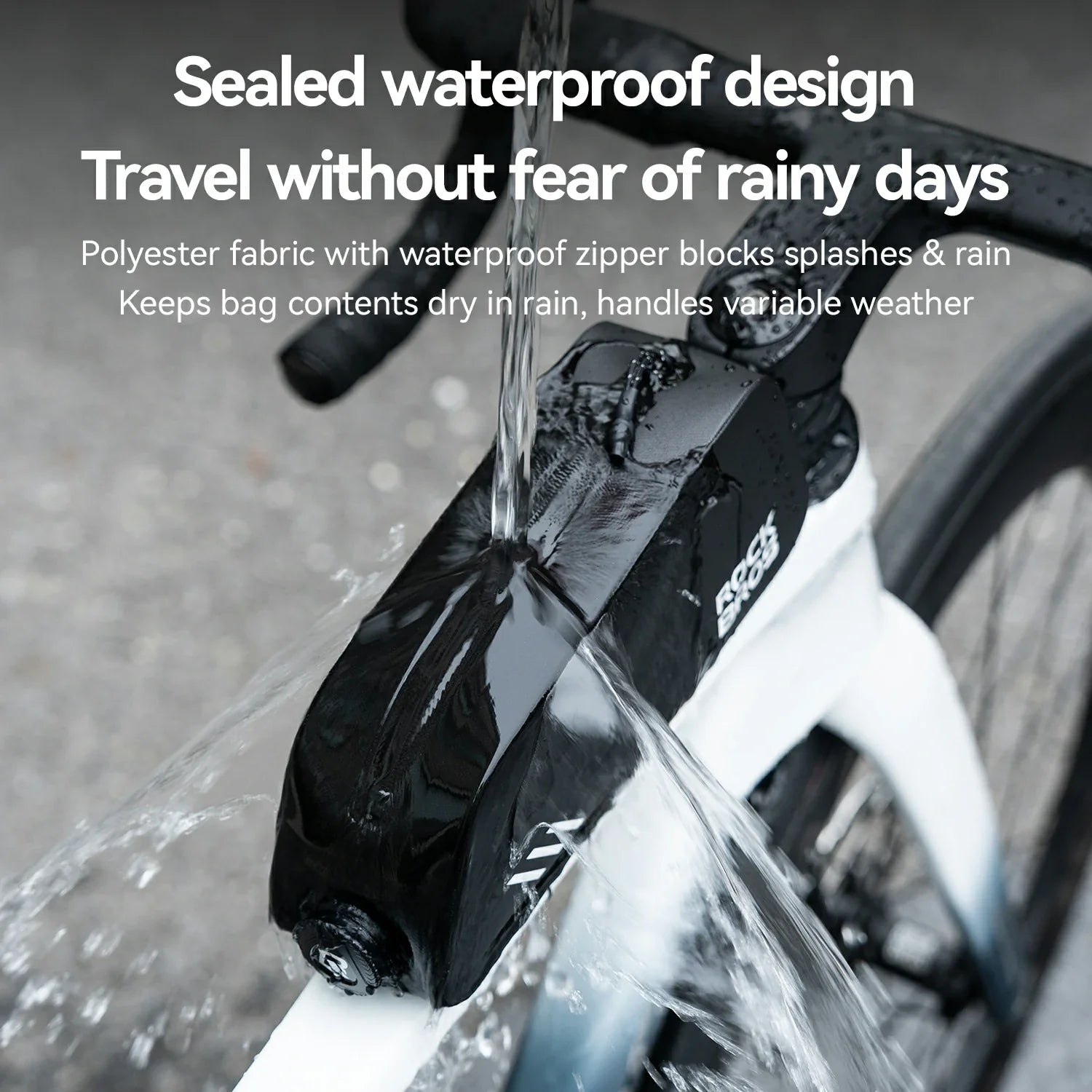 100% Waterproof Bike Frame Bag 0.9L