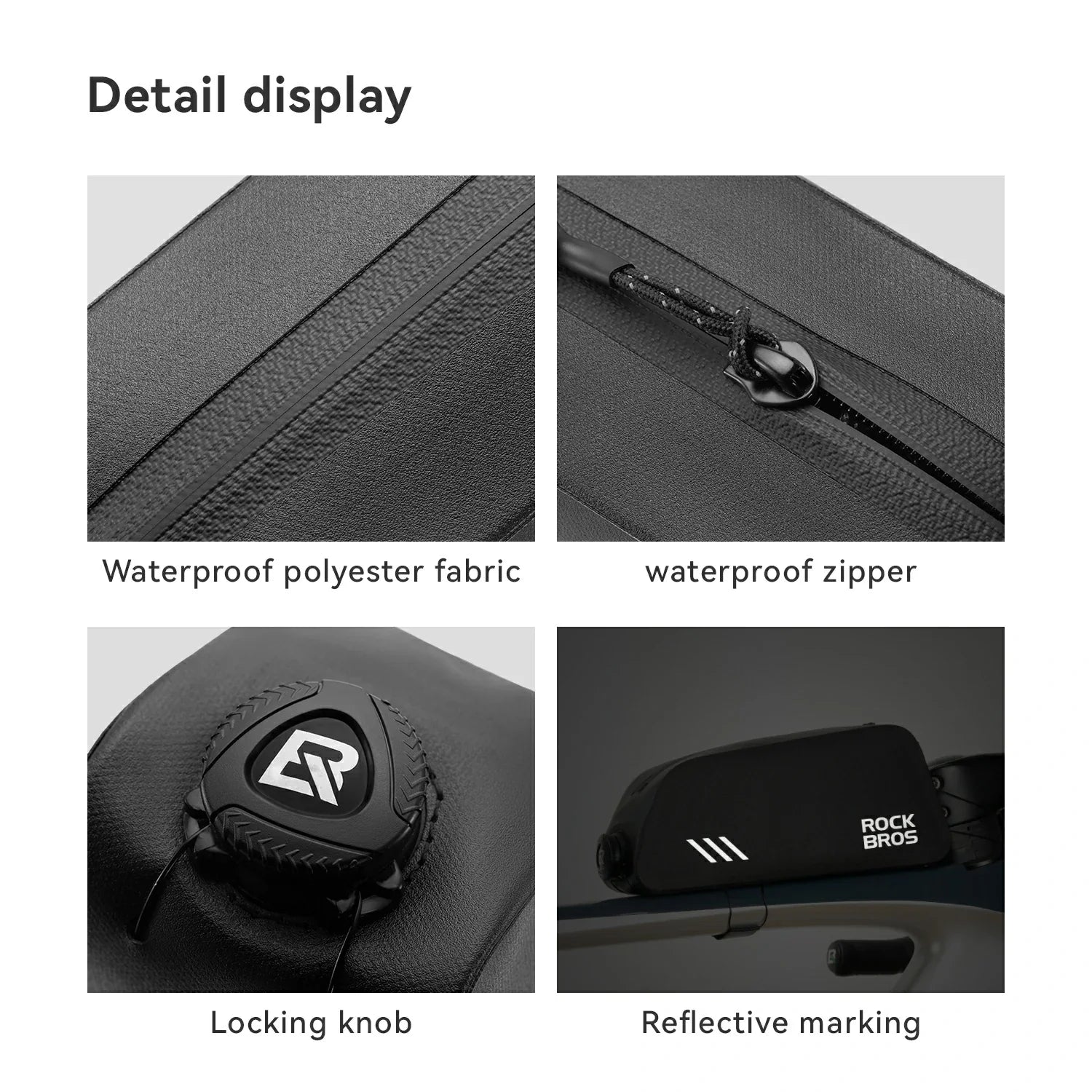 100% Waterproof Bike Frame Bag 0.9L