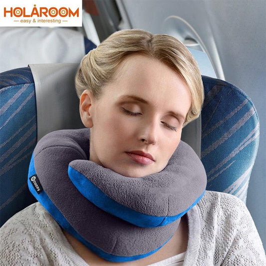 U Shape Memory Foam Travel Car Neck Pillows Ease Fatigue Cushion Black Rose Red And Gray Color Headrest Comfortable Memory Foam 360 Degree Surrounding Design Provides Full Neck and Chin Support. Compressible and Easy to Carry For Auto Office Pillow