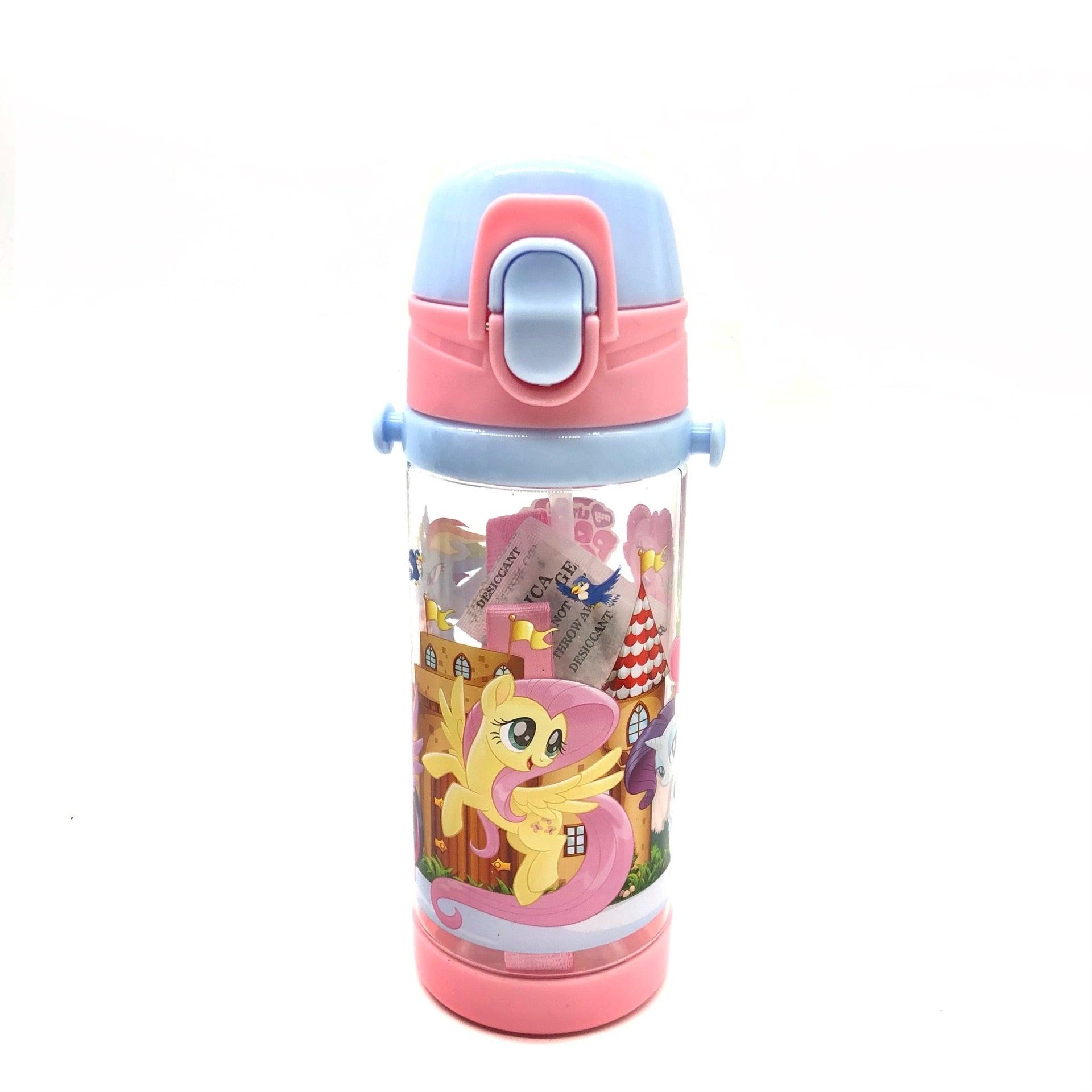 Unicorn Drinking Water Bottle for School Children Girls Kids with Straw Straps BPA FREE Cute Pink Outdoor Sport Water Bottle for Infant Toddler 500ml Anti-Spill Sippy Cup with Soft Silicone Straw BPA Free Anti Spill Lock Leak Proof Easy Neck Hanging Cap