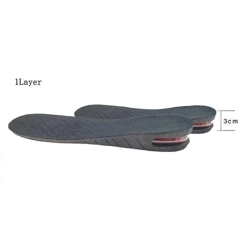 Unisex Height Increase Air Cushion 3-9cm Height Adjustable Cut Shoe Heel Insert Makes You Taller Foot Shoes Support