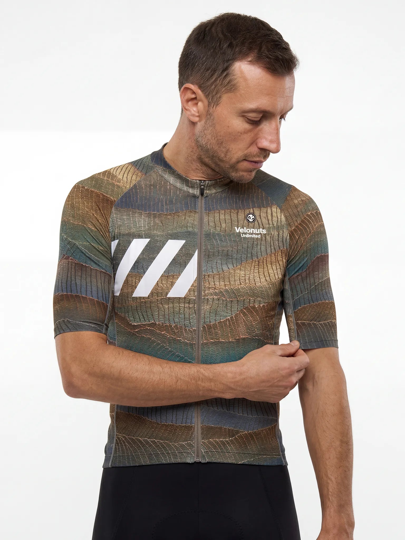 Men's Cycling Jersey Terrain Blocks