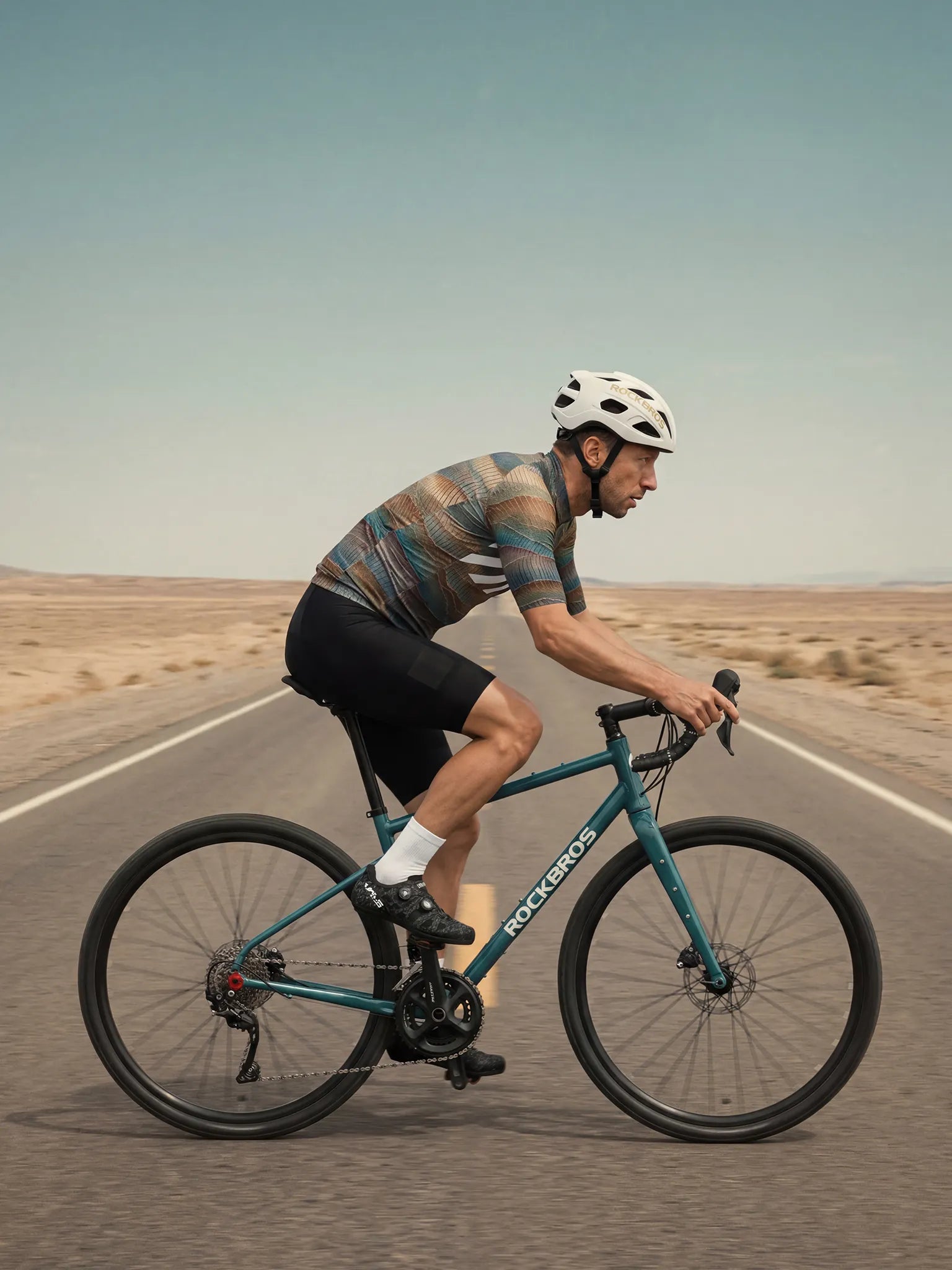 Men's Cycling Jersey Terrain Blocks