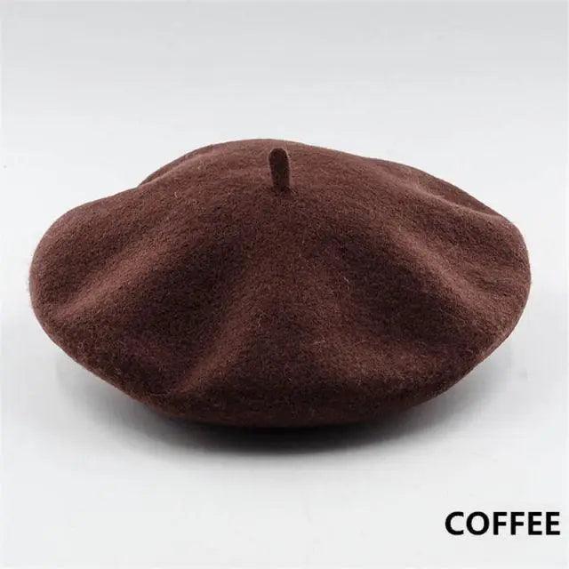 Vintage Beret Hat Flat Cap For Women Retro Classic Style Wool Beret Caps Modern Women Hats
