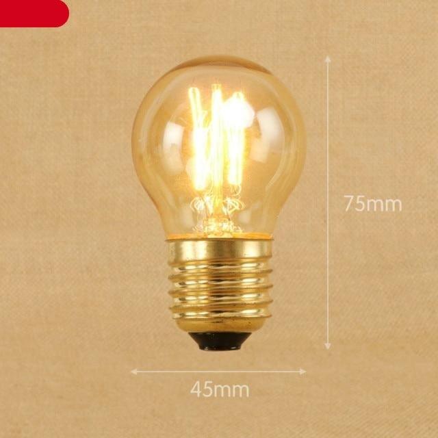 Vintage Bulb Retro Lamp Bulb Ampoules Light Incandescent Bulbs Light Warm Dimmable Home Decor Clear Glass Incandescent Vintage Antique Bulb For Home Bedroom