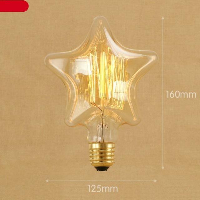 Vintage Bulb Retro Lamp Bulb Ampoules Light Incandescent Bulbs Light Warm Dimmable Home Decor Clear Glass Incandescent Vintage Antique Bulb For Home Bedroom