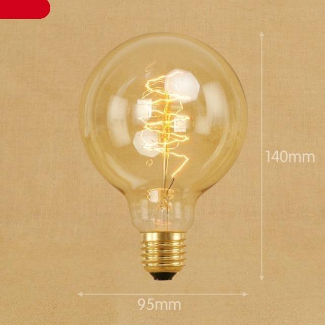 Vintage Bulb Retro Lamp Bulb Ampoules Light Incandescent Bulbs Light Warm Dimmable Home Decor Clear Glass Incandescent Vintage Antique Bulb For Home Bedroom